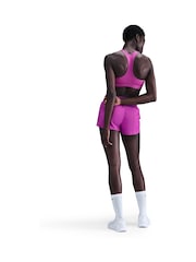 Nike Purple Swoosh Medium Support Padded Sports Bra - Image 3 of 5