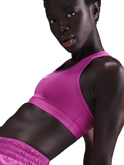 Nike Purple Swoosh Medium Support Padded Sports Bra - Image 5 of 5
