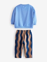 Blue Safari Long Sleeve Top and Joggers Set (3mths-7yrs) - Image 2 of 4