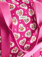 Cath Kidston Pink Lace Hearts Overnight Bag - Image 3 of 6