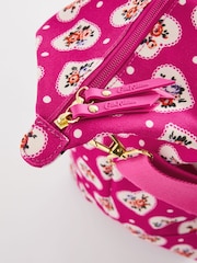 Cath Kidston Pink Lace Hearts Overnight Bag - Image 4 of 6