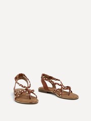 Linzi Brown Nova Plaited Gladiator Sandals - Image 3 of 5