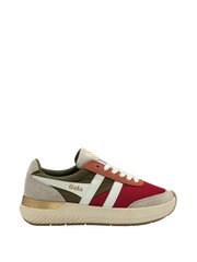 Gola Red Ladies Raven Lace-Up Trainers - Image 1 of 4