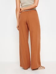 Long Tall Sally Orange Paisley Print Wide Leg Trousers - Image 3 of 5