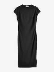 Ro&Zo Rib Knit Midi Black Dress - Image 4 of 4