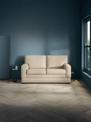Jay-Be Brushed Twill Linen Cream Urban 2 Seater Sofa Bed - Image 1 of 6