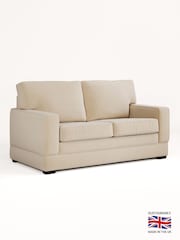 Jay-Be Brushed Twill Linen Cream Urban 2 Seater Sofa Bed - Image 2 of 6