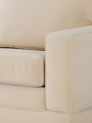 Jay-Be Brushed Twill Linen Cream Urban 2 Seater Sofa Bed - Image 4 of 6