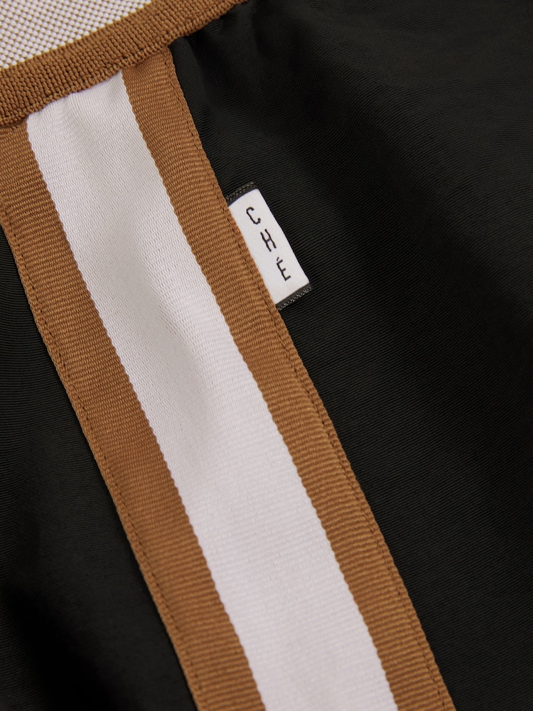 Reiss Black Baller - Che Contrast Stripe Elasticated Waist Swim Shorts - Image 5 of 5