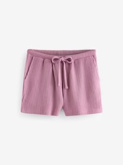 Pink Cosy Waffle Pyjamas Set - Image 6 of 9