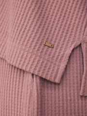 Pink Cosy Waffle Pyjamas Set - Image 7 of 9