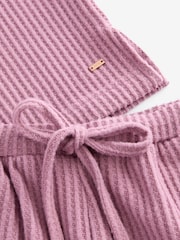 Pink Cosy Waffle Pyjamas Set - Image 8 of 9