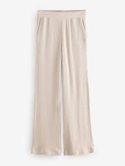 Ecru Ribbed Knitlook Lounge Trousers - Image 5 of 8