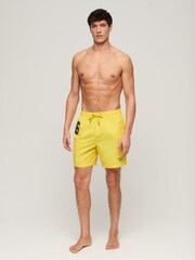 Superdry Yellow Recycled Polo 17 Inch Swim Shorts - Image 2 of 4