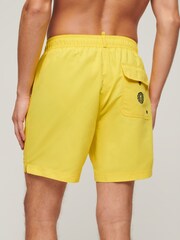 Superdry Yellow Recycled Polo 17 Inch Swim Shorts - Image 3 of 4