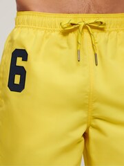 Superdry Yellow Recycled Polo 17 Inch Swim Shorts - Image 4 of 4