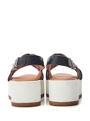 Moda in Pelle Ritika Crossover Chunky Back Sandals - Image 3 of 4
