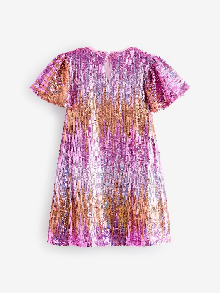 Pink/Gold - Partykleid mit Glitzer-Pailletten (3 – 16 Jahre) - Bild 8 von 8 Pink/Gold - Partykleid mit Glitzer-Pailletten (3 – 16 Jahre) - Bild 8 von 8
