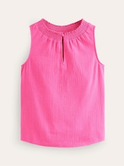 Boden Pink Georgia Double Cloth Top - Image 5 of 5