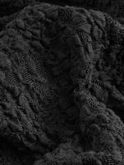 Black Long Sleeve Lace Maxi Dress - Image 6 of 6
