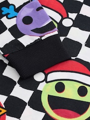 Multi Checkerboard Faces Single Long Sleeve 100% Cotton Pyjamas (3-16yrs) (3-16yrs) - Image 4 of 5