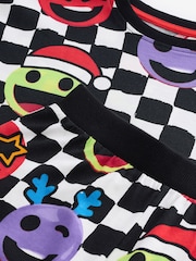 Multi Checkerboard Faces Single Long Sleeve 100% Cotton Pyjamas (3-16yrs) (3-16yrs) - Image 5 of 5