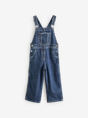 Denim Dark Blue 100% Cotton Dungarees (3-16yrs) - Image 6 of 9