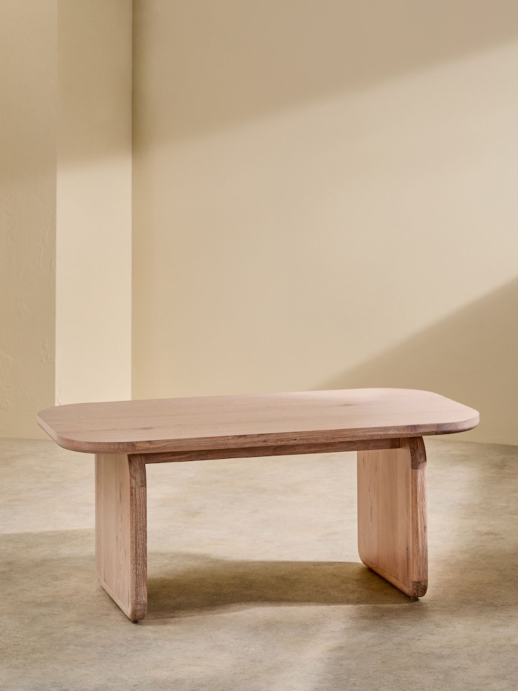 MADE.COM White Wash Oak Nyla Coffee Table - Image 2 of 6