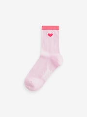 Red/Pink Mr Fox Scion At Ankle Socks 4 Pack - Image 3 of 5