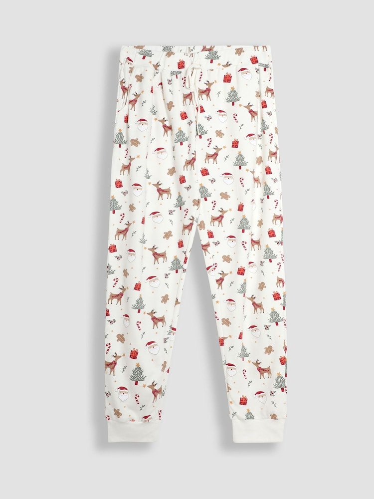 Jojo Maman Bébé Mens Noël Imprimé Pyjamas Ensemble - Image 4 of 5