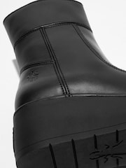 Fly London Hann Platform Ankle Black Boots - Image 3 of 4