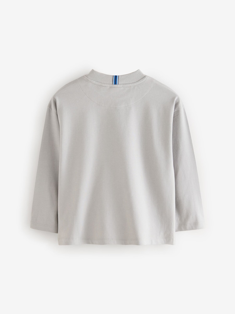 Baker By Ted Baker mehrfarbige Langarm-T-Shirts aus 100 % Baumwolle im 3er-Pack - Bild 2 von 7