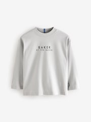 Baker By Ted Baker mehrfarbige Langarm-T-Shirts aus 100 % Baumwolle im 3er-Pack - Bild 3 von 7