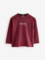 Baker By Ted Baker mehrfarbige Langarm-T-Shirts aus 100 % Baumwolle im 3er-Pack - Bild 5 von 7