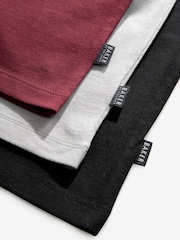Baker By Ted Baker mehrfarbige Langarm-T-Shirts aus 100 % Baumwolle im 3er-Pack - Bild 6 von 7
