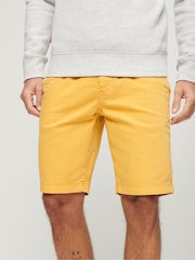 Superdry Yellow Officer Chino Shorts - Image 1 of 4
