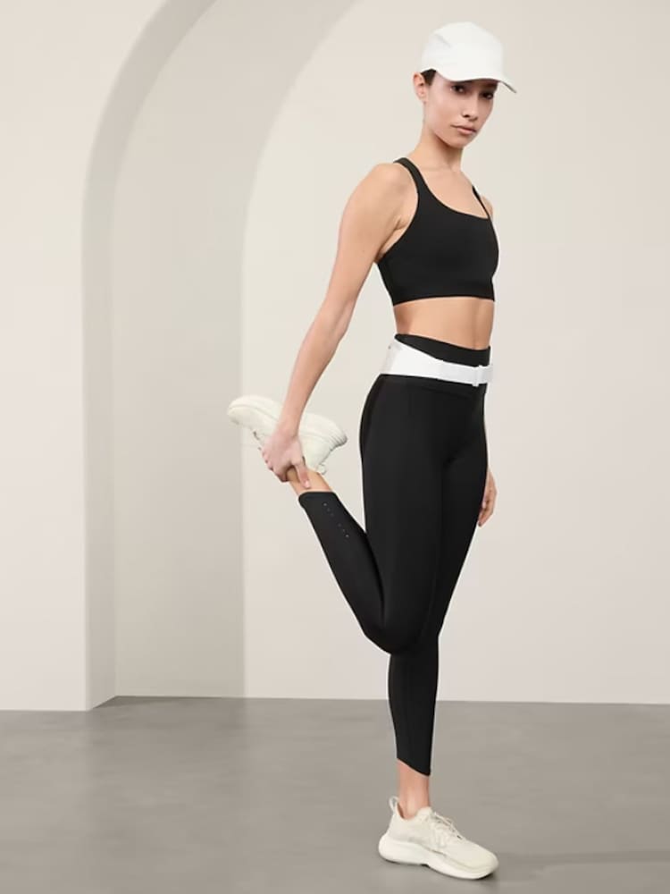 Athleta Black Pacesetter Ultra High Wisted 7/8 Leggings - Image 1 of 1