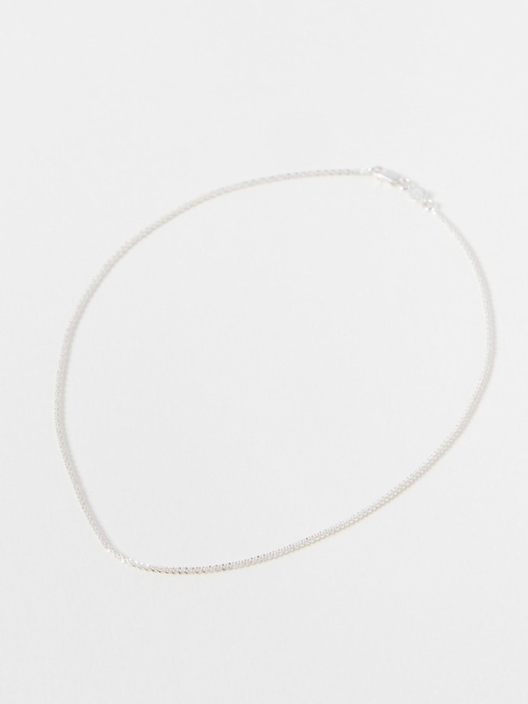 Oliver Bonas Silver Tone Linne Chain Necklace - Image 1 of 6