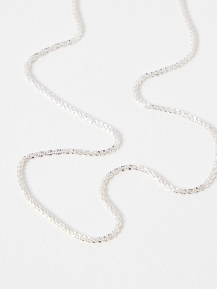 Oliver Bonas Silver Tone Linne Chain Necklace - Image 2 of 6 Oliver Bonas Silver Tone Linne Chain Necklace - Image 2 of 6