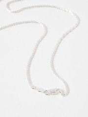 Oliver Bonas Silver Tone Linne Chain Necklace - Image 3 of 6