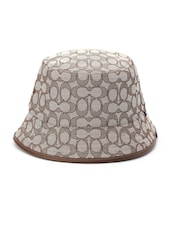COACH Signature Jacquard Bucket Brown Hat - Image 1 of 3