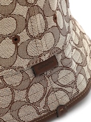 COACH Signature Jacquard Bucket Brown Hat - Image 3 of 3