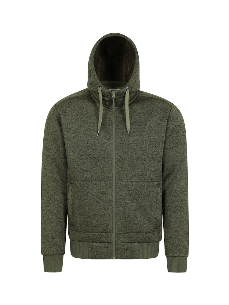 Mountain Warehouse Green Mens Nevis Fleece Lined Hoodie - Image 1 of 5