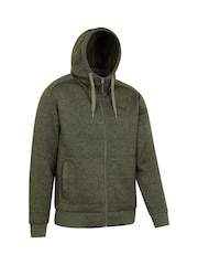 Mountain Warehouse Green Mens Nevis Fleece Lined Hoodie - Image 2 of 5