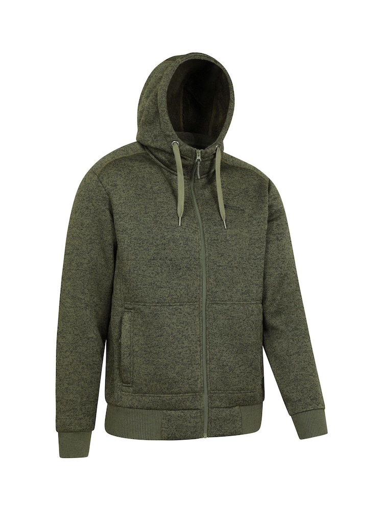 Mountain Warehouse Green Mens Nevis Fleece Lined Hoodie - Image 2 of 5