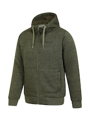 Mountain Warehouse Green Mens Nevis Fleece Lined Hoodie - Image 4 of 5