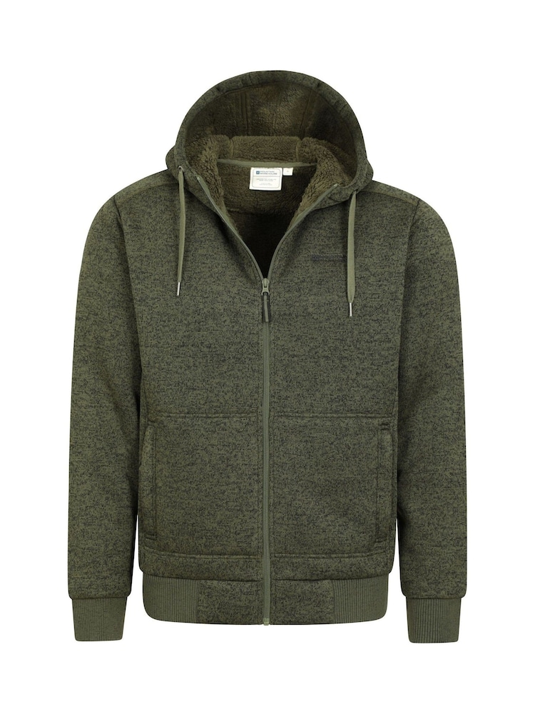 Mountain Warehouse Green Mens Nevis Fleece Lined Hoodie - Image 5 of 5