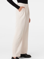 Forever New White Tessa Straight Leg Trousers - Image 3 of 5