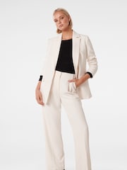 Forever New White Tessa Straight Leg Trousers - Image 5 of 5