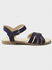 Crew Clothing Blue Multi Strap Flat Sandals - Image 1 of 5